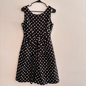 Kate Spade Silk Jillian Polkadot Bow dress with pockets Size 2